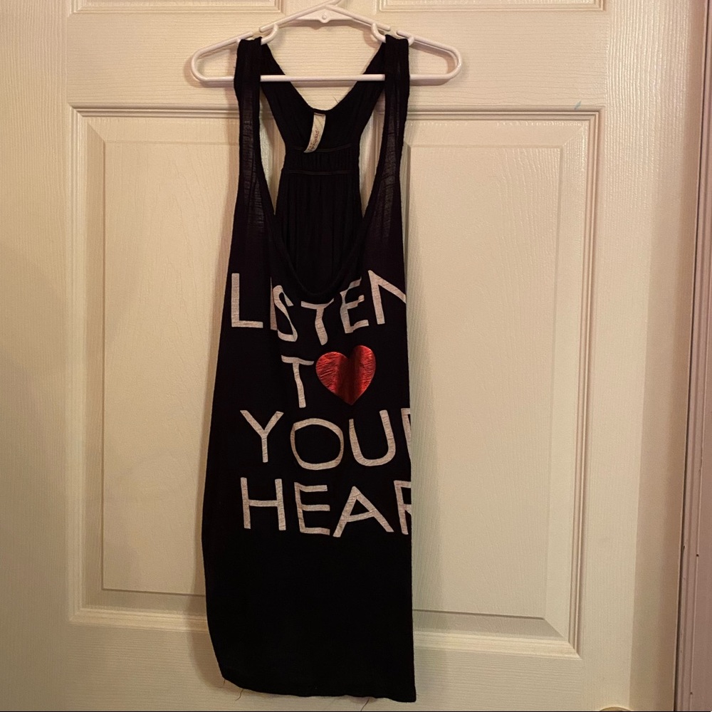 Black tank top